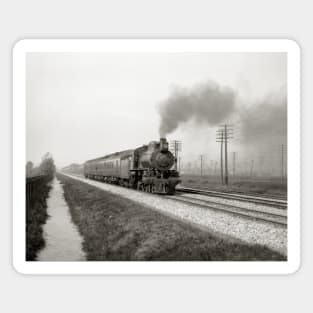 The Pennsylvania Flyer, 1906. Vintage Photo Magnet